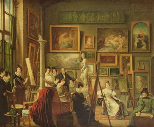 Het atelier van de kunstenaar